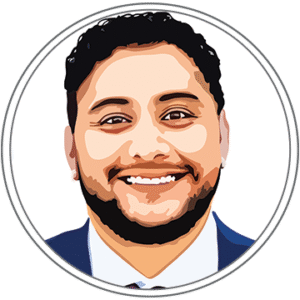 Ev Aparicio headshot illustration.