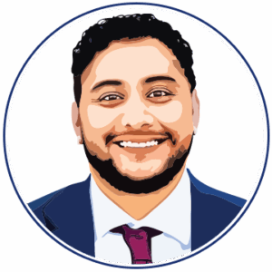 Ev Aparicio headshot illustration.