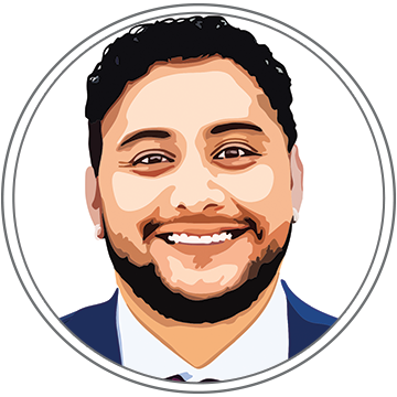 Ev Aparicio headshot illustration.