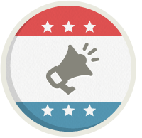 Icon design for campaign & committee operations.